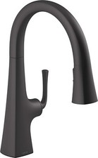 Kohler 22063-BL Graze Kitchen Sink Faucet, Matte Black