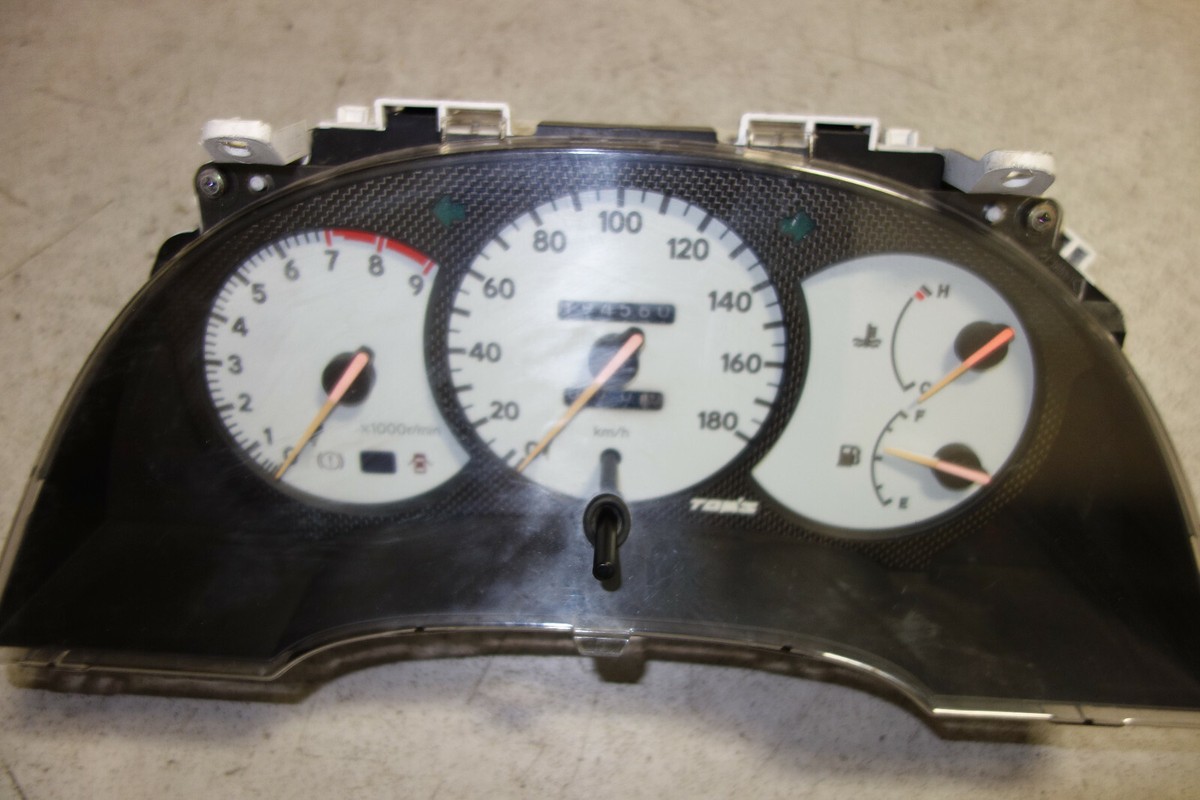 JDM Toyota Celica ST202 SS-III White Faced Gauge Cluster 5speed