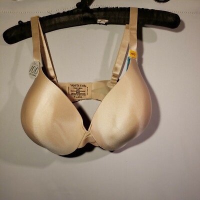 34DD Vanity Fair 75201 Nearly Invisible Tshirt Bra Nude Beige New!!!