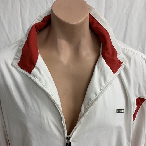 JORDAN AF-1 Jacket 2008 White Red Windbreaker Men’s Sz 2XL 323604-101. - Picture 2 of 9