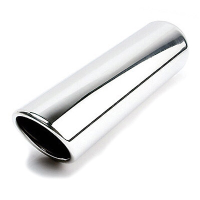 ETC DT-303512RAC Stainless Exhaust Tip Rolled Angle Cut 3" Inlet 3.5" Out 12" L - Picture 1 of 1