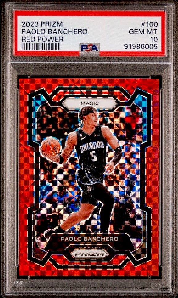 その他 NBA PRIZM PAOLO BANCHERO ROOKIE PSA 10 Paolo Banchero PSA 10 2023 Panini NBA Prizm Red Power Prizm