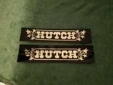 NOS 1980s OLD SCHOOL BMX HUTCH ALUMINUM FRAME STICKER DECAL VINTAGE