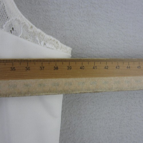 Forever New Dress Womens 12 Off White Straight Stretch Lace Trim Sheath Event - Picture 11 of 17