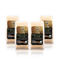 Organic Raw Cane Sugar 400g, 4 Packs, 100 Premium Grade, No Preservatives