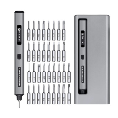 Arrowmax AM199913G - SES Pro Smart Motion Electric Screwdriver Set, 34pc, Gray