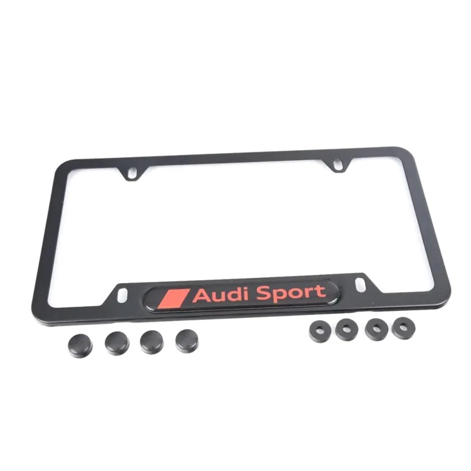 Audi Sport License Plate Frame • Genuine OE • #ZAW071801SDX9 - Image 3 of 4