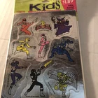 VINTAGE 1994 KIDS SUPER STICKERS THE POWER RANGERS METALLIC 2 SHEETS HALLMARK