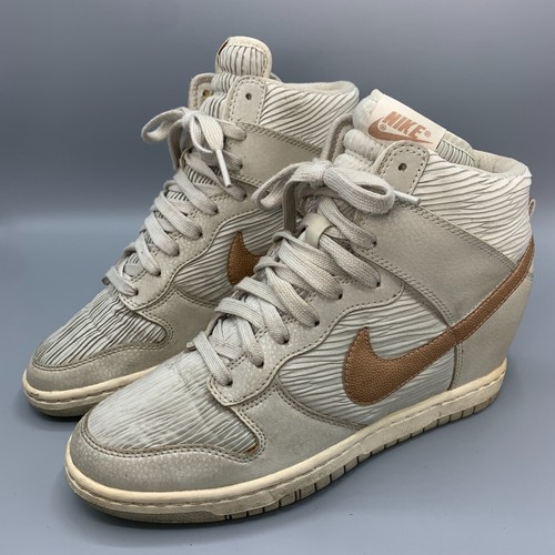 Nike Dunk Sky Hi Wedge Boots UK7 Womens Grey Bekett Trainer Sneaker Y2K - Picture 6 of 19