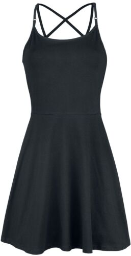 Gothicana by EMP Damen schwarzes Kleid mit Rückenausschnitt - Bild 1 von 5
