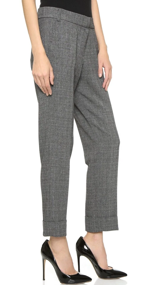 Женские брюки с манжетами James Jeans, темно-серые клетчатые, 26 - Изображение 3 из 3