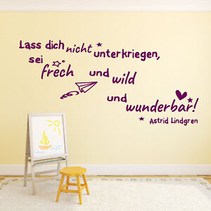 Details Zu Wandtattoo Fürs Kinderzimmer Mädchen Zitate Von Astrid Lindgren Kinder Baby Tk43