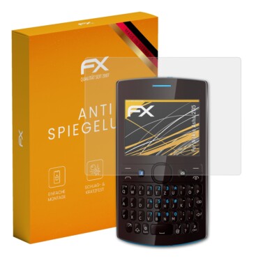 atFoliX 3x Displayfolie für Nokia Asha 205 Schutzfolie matt&stoßfest Folie