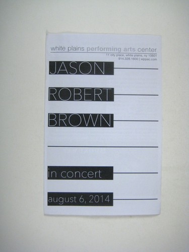 Jason Robert Brown Program 2014 White Plains Performing Arts Concert - Picture 2 of 4