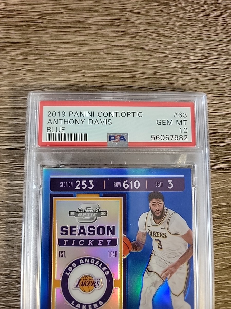 PSA 10 2019 Anthony Davis /99 Contenders Optic Season Ticket