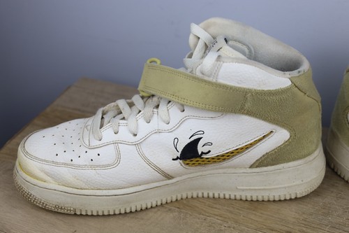 Size 9 - Nike Air Force 1 '07 LV8 Next Nature Mid Sun Club - White Shark's Fin - Picture 7 of 16
