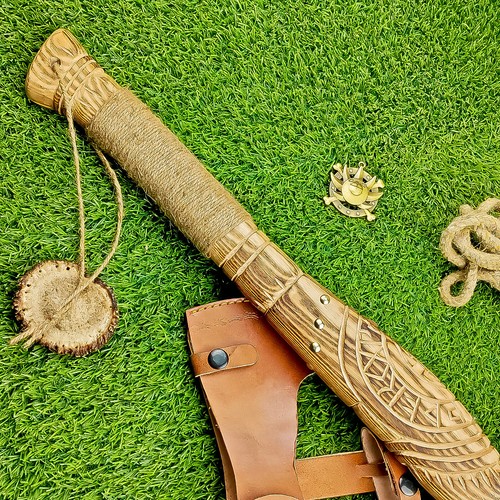 CUSTOM HAND FORGED Carbon Steel Viking VALHALLA Axe Tomahawk Throwing Axe IT-721 - Picture 5 of 9