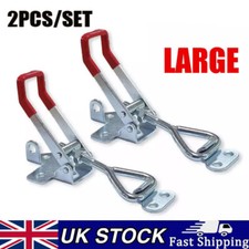 2 Over Centre Fastener Latch Door Catch LARGE Lockable Truck Trailer Body Clamp