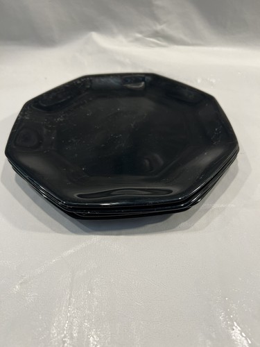 Retro Arcopal NovOctime Black Lunch plates - Picture 6 of 8