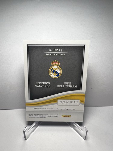 2024 Immaculate Dual Patches Jude Bellingham / Federico Valverde /25 Real Madrid - Picture 2 of 2