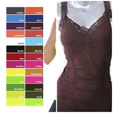 WOMEN'S WRINKLED CAMISOLE TOP BLOUSE.. Style TWC306 Free Size S/M
