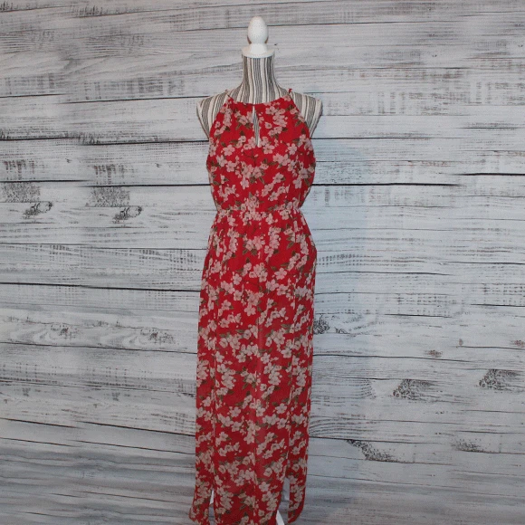 Forever 21 red floral dress top