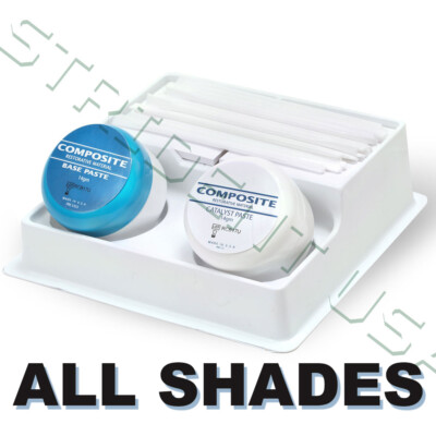 Dental Chemical Cure Core Build-Up Material 28gm Base-Catalyst Jars  All Shades