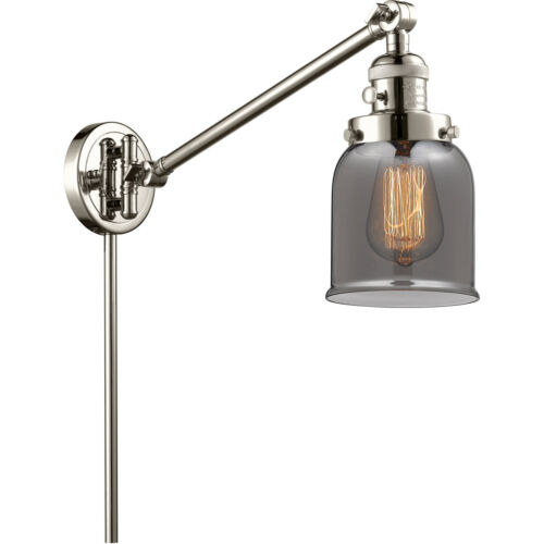 Innovations Lighting 237-PN-G53 Small Bell Swing Arm or Wall Lamp