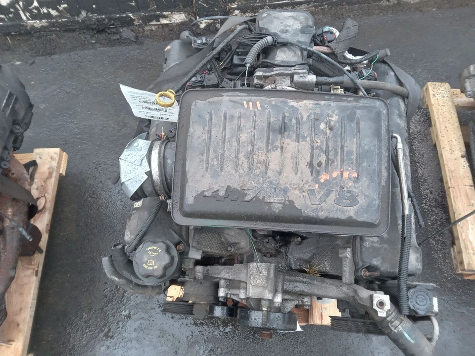 Used Engine Complete Assembly fits: 2007 Jeep Grand cherokee 4.7L VIN P 8th digi - Imagem 3 de 4