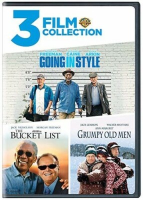 Going in Style/The Bucket List/Grumpy Old Men (DVD 3-FILM Collection) NEW