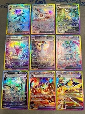 CUSTOM Prismatic - Eeveelutions - Set Of 9 (NOT OFFICIAL CARDS)
