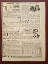 Vintage Electronics - TV - Radiogram - 1950s - Magazine Advert #B7819