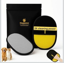 Pet Hair Removal Glove for Cats  Dogs, Reusable Electrostatic Pet Hair Glove x2
