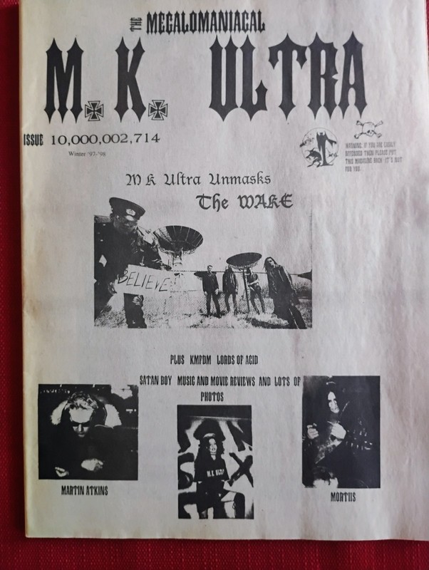 MK ULTRA Magazine Winter 1997/98 The Wake MORTIIS RARE
