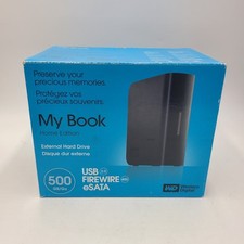 WESTERN DIGITAL My Book 500GB External HDD w Cables Power WORKS