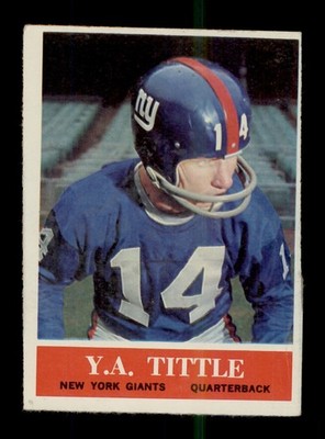1964 PHILADELPHIA #124 YA TITTLE NEW YORK GIANTS