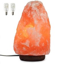 7 Inch Himalayan Salt Lamp with Dimmer Cord - Night Light Natural Crystal Roc...