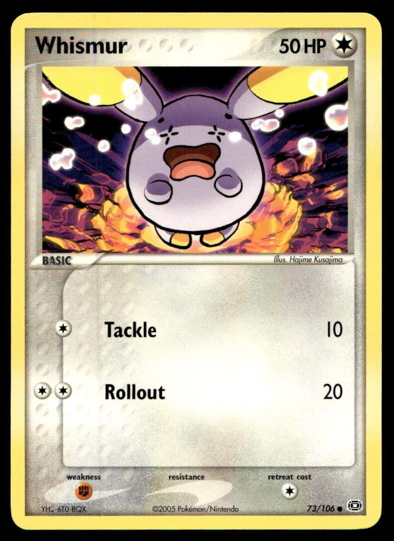 EX-NM Emerald Whismur Common 73/106 2005 Pokemon TCG