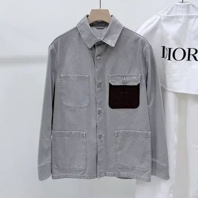 Dior 24SS x Stone Island Cotton Canvas Jacket Gray 150158004 | eBay
