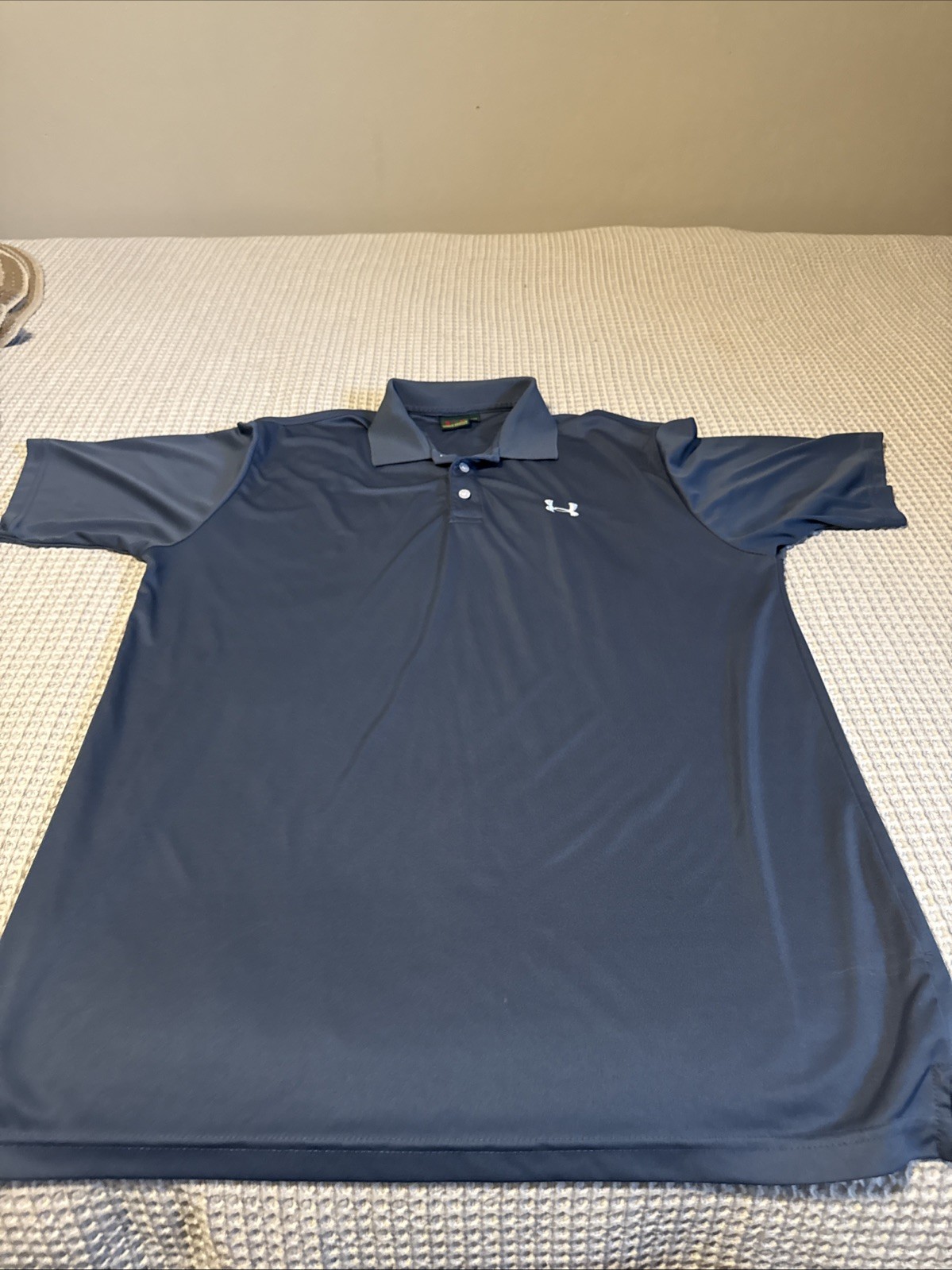 Under Armour Men's Golf Polo Shirt Short Sleeve Performance Charcoal Gray Large