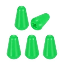 5 Pcs Switch Tip Knob for Electric Guitar, 3.7mm Cross Opening, Green