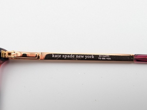 Kate Spade Eyeglasses, Frames Only, Natalia YJM, 52-16-140, Red Tort/Gold - Picture 14 of 19