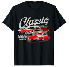 1955 1956 1957 Chevy Bel Air T-shirt Tri-five Vintage Car Graphic Tee Men New 1955 1956 1957 Chevy Bel Air T-shirt Tri-five Vintage Car Graphic Tee Men New