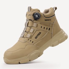 Safety Boots Waterproof Steel Toe Work Shoes for Men Durable Protective Footwear