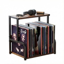 Vinyl Record Storage Organizer, Protects 12 Inch Album Collection Organizes...