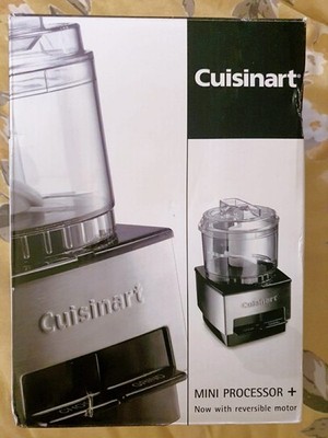Cuisinart Mini-Prep Küchenmaschine/Zerkleinerer + Wendemotor Gebürstetes Metall Neu