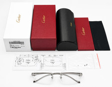 Authentic Cartier Silver Panthere Glasses CT00580