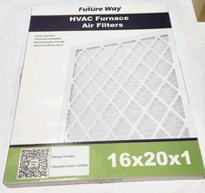 NEW FUTURE WAY 16x20x1 Air Filter 6-Pack with Reusable Frame HVAC FURNANCE