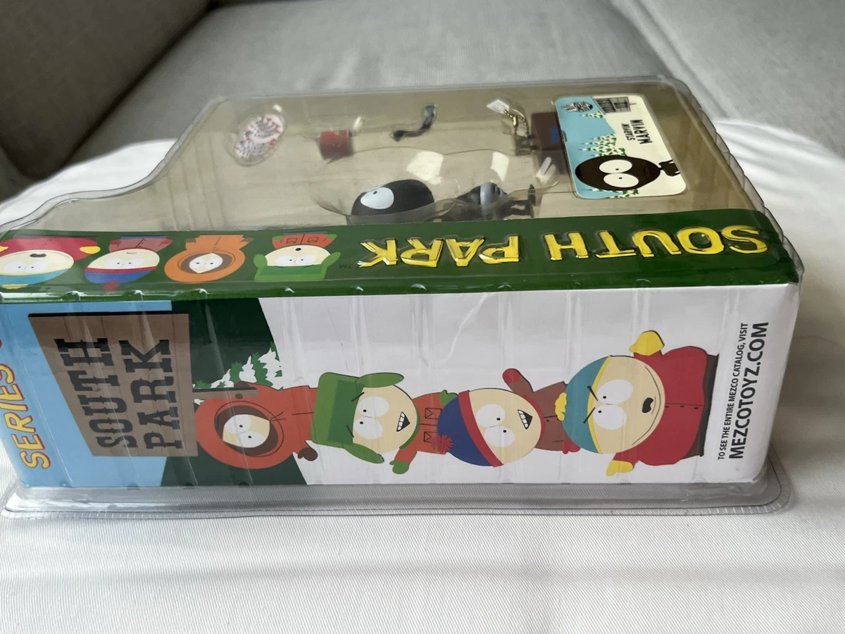 Rare Mezco South Park Series 6 Starvin' Marvin Action Figure w/ Shrimp Set