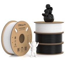 Creality Hyper PLA Filament 600mm/s High Speed 1.75mm/Roll Black White 4KG